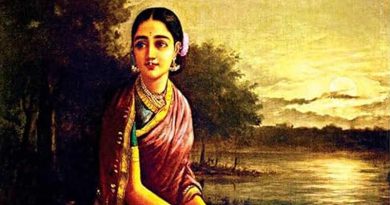 Ravi Verma - Radha by moonlight