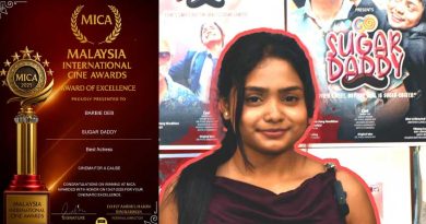 Barbie Deb receives Best Actress Award at Malaysia International Cine Awards for Sugar Daddy