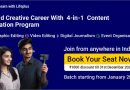 Start your creative career with 3-in-1 Content Creation Training Program at your place