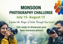 Two Indian photographers capturing the monsoon rain with DSLR cameras, symbolizing creativity and participation in the LifePlus Monsoon Photography Challenge 2026.