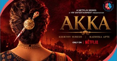 Poster for Netflix crime drama Akka, starring Keerthy Suresh and Radhika Apte.